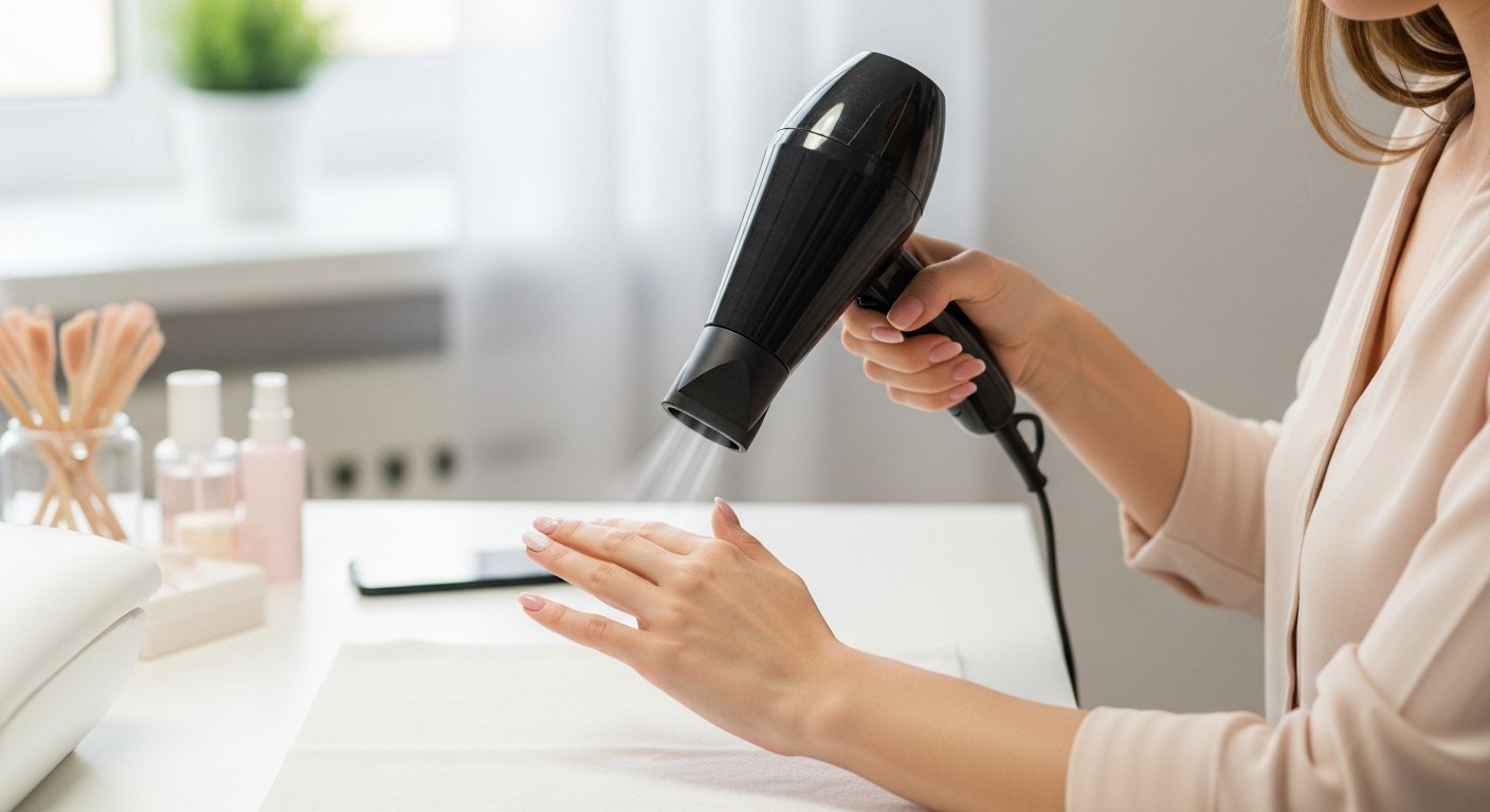 Como tirar unha de gel com secador de cabelo
