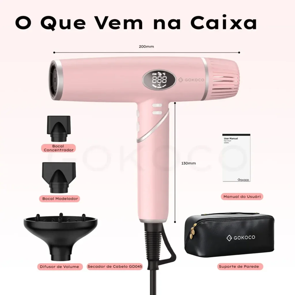GOKOCO Secador Dobrável Bivolt